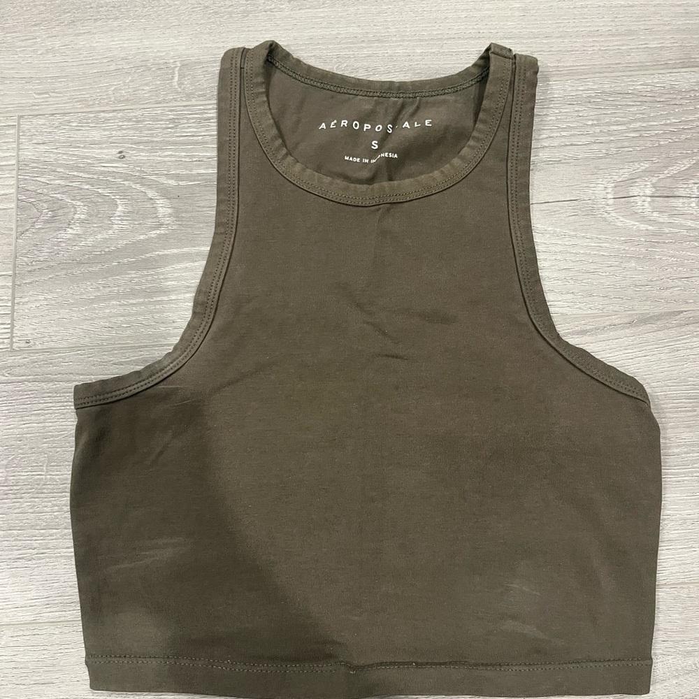Aeropostale Khaki Women's Crop Top